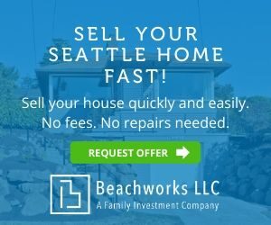 Sell seattle home fast green text